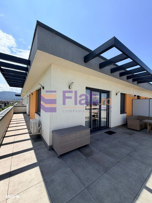 Penthouse de închiriat | 2 camere | Coresi – Tractorul | Terasă 50 mp