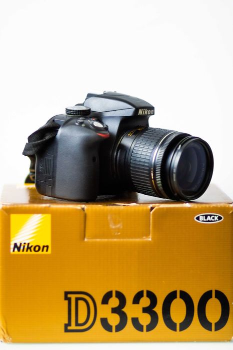 Dslr NIKON D3300 + obiectiv original 18-55mm Af-P cu Stabilizare