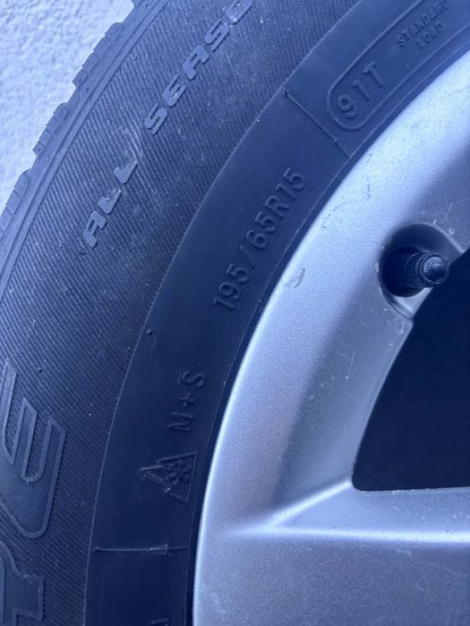 Jante aliaj  cu anvelope M-S 195/65/R15