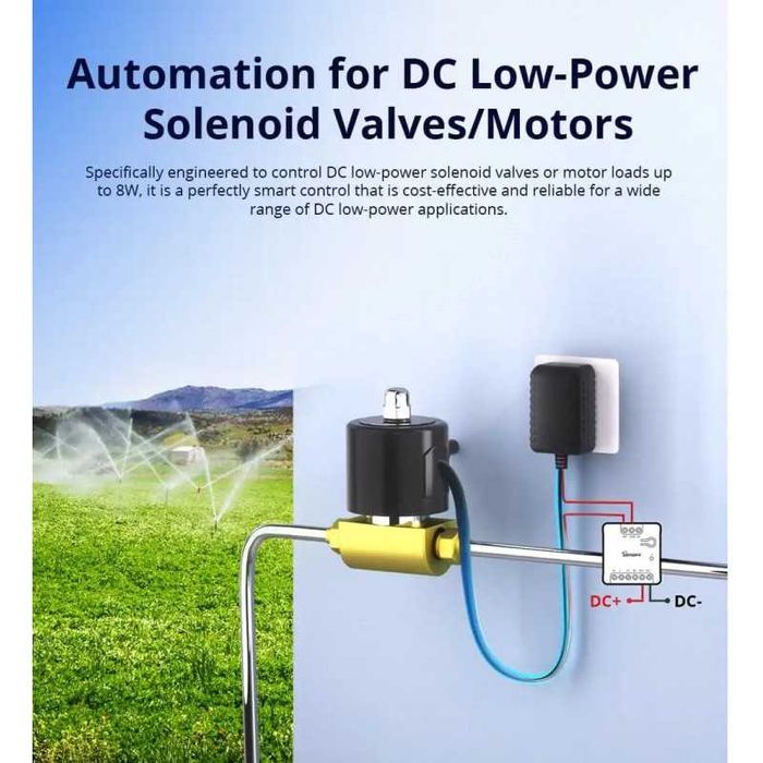 SONOFF MINI-D Wi-Fi смарт реле със сух контакт (AC/DC, Matter)