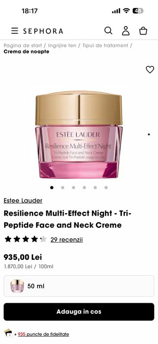 Crema Estee Lauder Night  Resilience Multi-Effect 50 ml