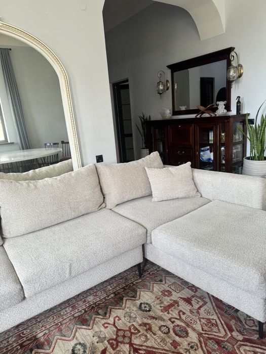 Угловой диван букле