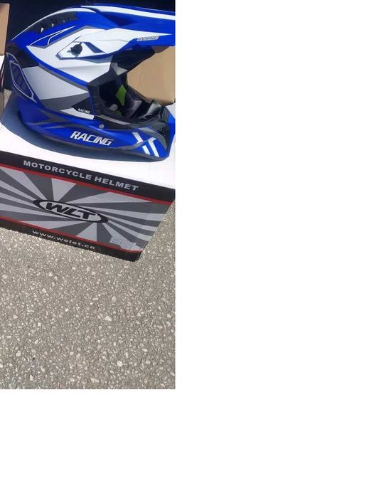 Кросова Каска за мотокрос, ендуро ATV, колело S-XL Black/Yellow