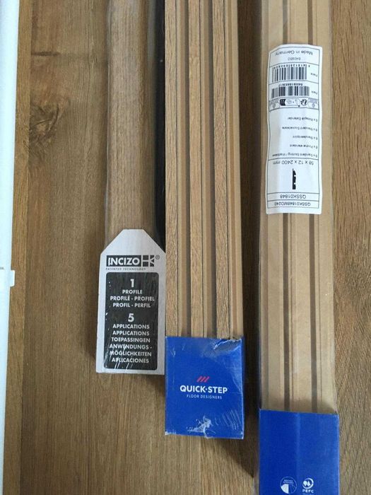 Vand parchet laminat, plinte Impressive  si profil Incizio