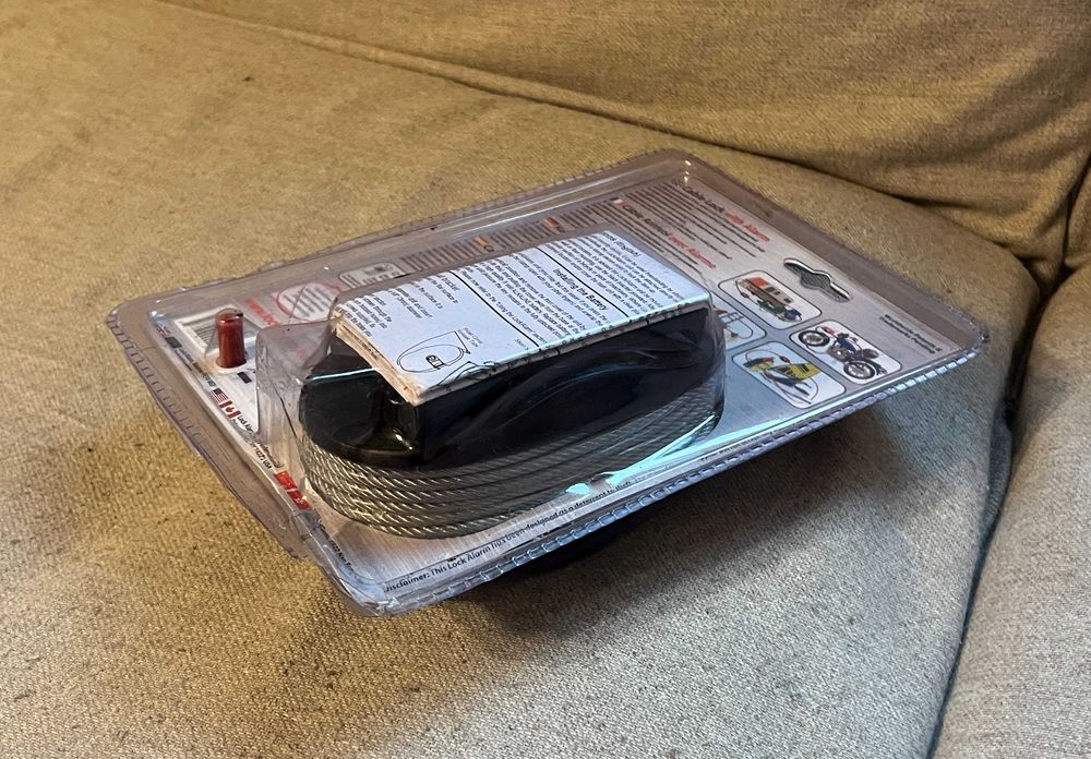 Lacat antifurt cu alarma 120dB cablu 2.4m Lock Alarm nou