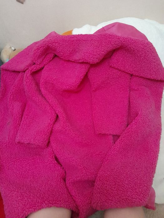 шуба розовая, женская