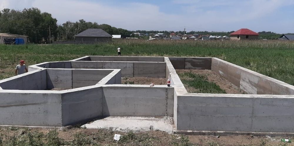 Заливка фундамент