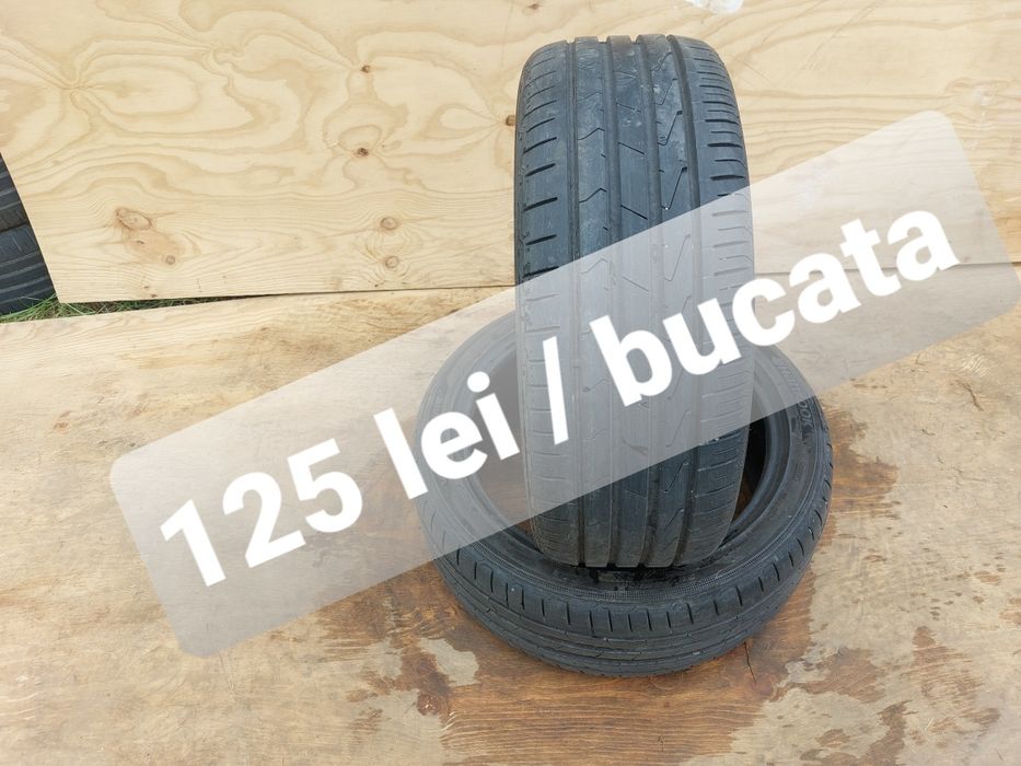 125 lei bucata! Doua anvelope de vara 215 45 r18 Hankook Ventus