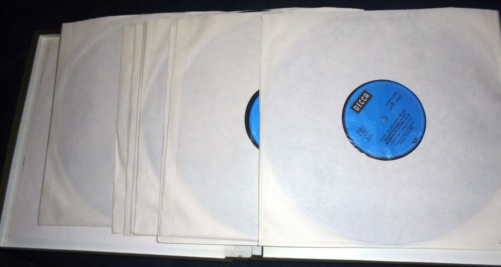 Vand mapa discuri vinil Solti-Beethoven-9 simfonii+3 uverturi, ca noi