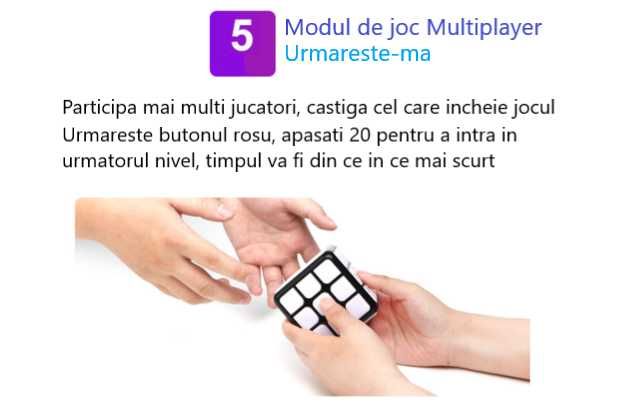 Cub Rubik multiplayer,7 moduri de joc, efecte muzicale si luminoase