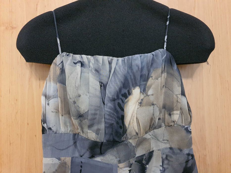 Дамска рокля от коприна, дълга, елегантна