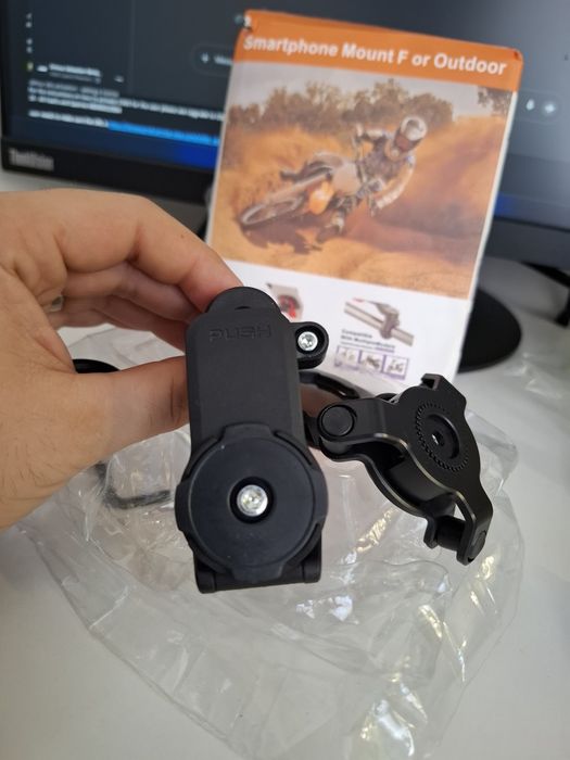 Suport Telefon Moto type Quad Lock + Shock Absorber Amortizor Socuri