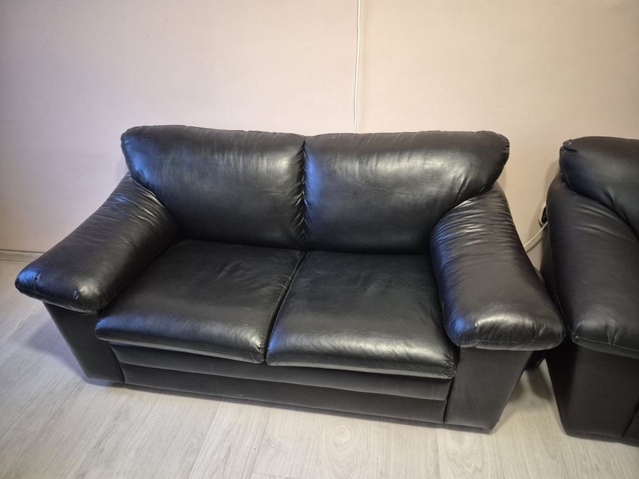 Холна гарнитура от 3 части - кожа