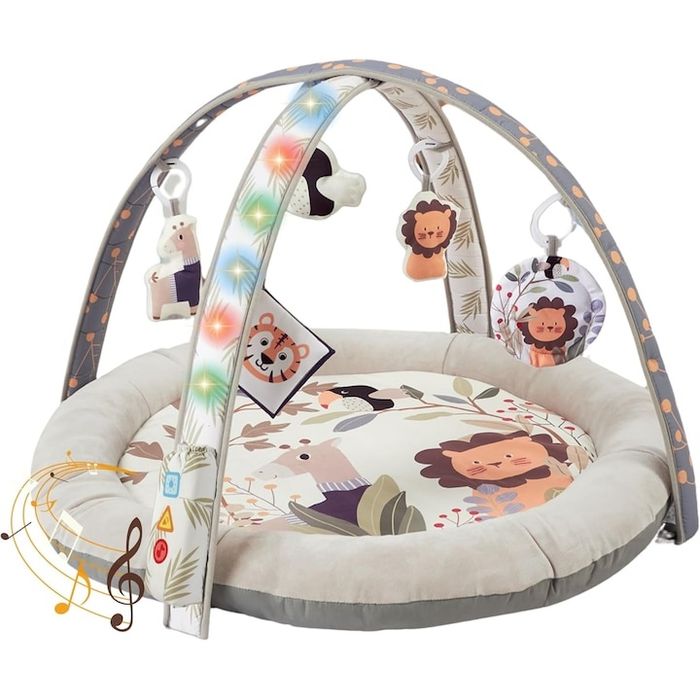 Salteluta Muzicala si Centru de Activitati cu Lumini, 5 Jucarii Senzor