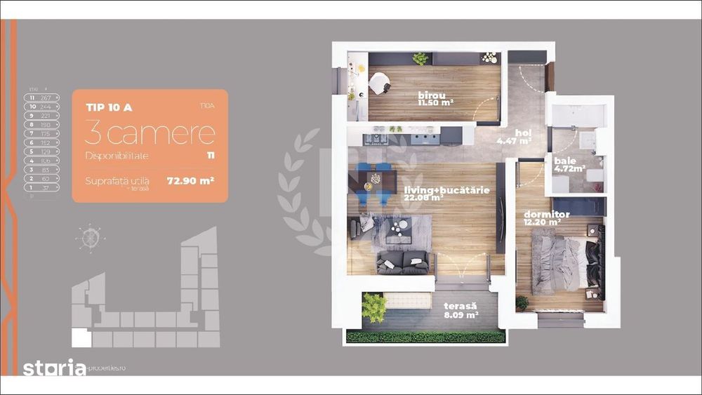 Apartament 3 camere | Metrou | Prețuri Promo