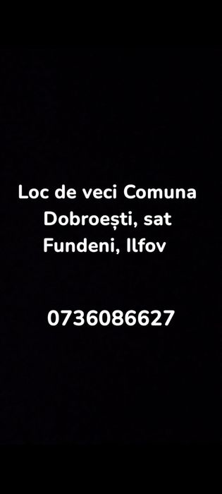 Vand loc de veci In Fundeni IF