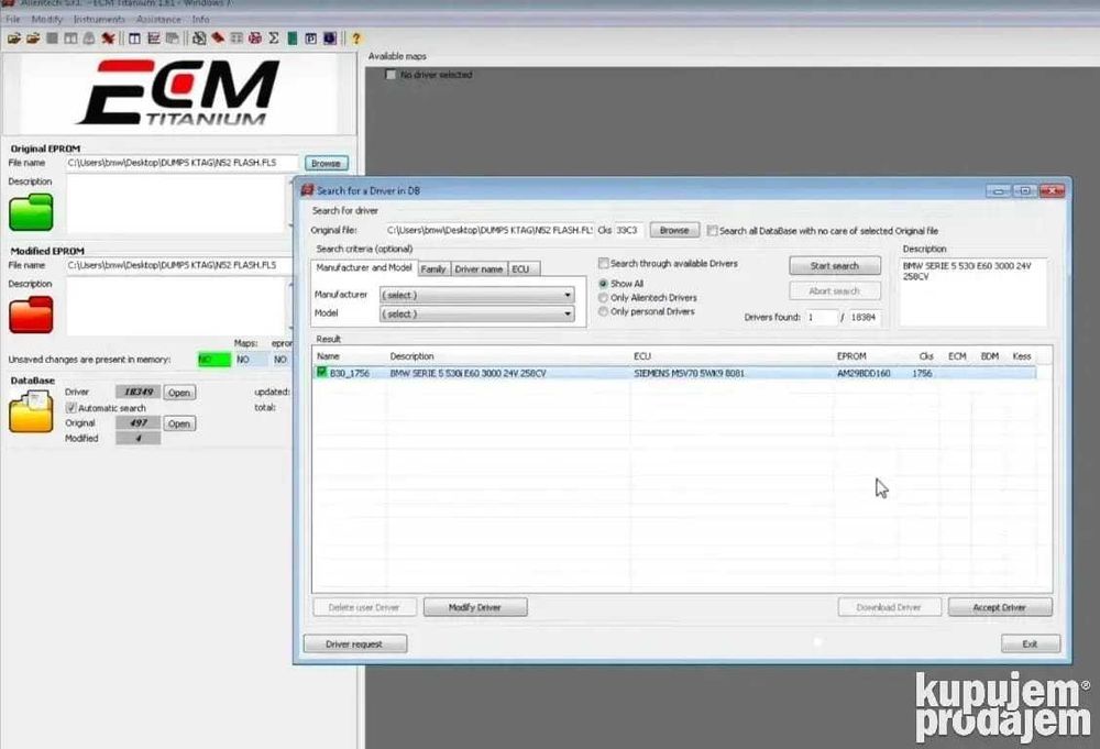 ECM Titanium 1.61 + Driver ECM 100.000+