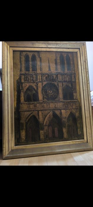 Tablou Notre Dame Paris pictat în ulei