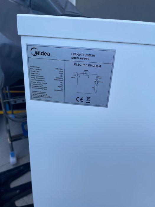 Congelator vertical Midea 68l. A+
