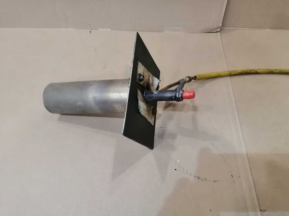 Компрессорная горелка №0 на отработке на мазуте полное сжигание