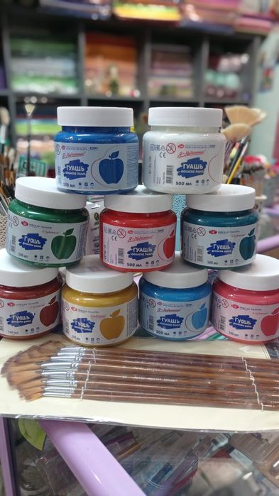 Гуашь краски большой выбор