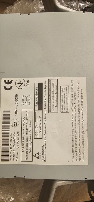 Touch screen Toyota Avensis T27 2016