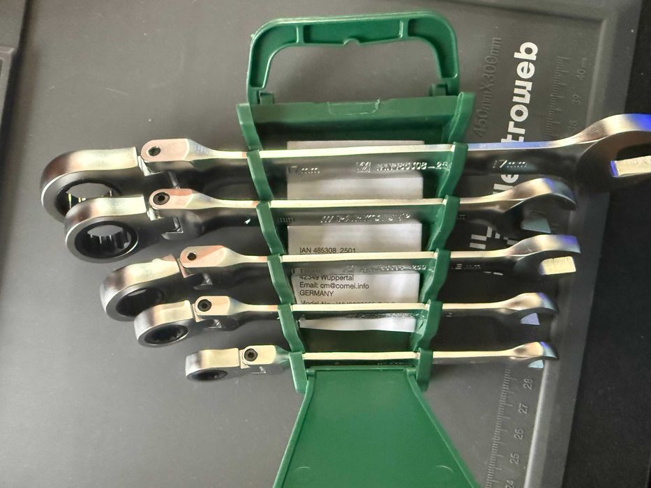 Set Chei cu Clichet Parkside, 10 Bucăți, 8, 10, 13, 14, 17 mm