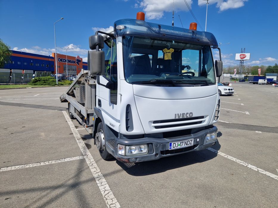 Transportor, Platforma 2 pozitii Iveco Eurocargo  7,5, 253500 km.