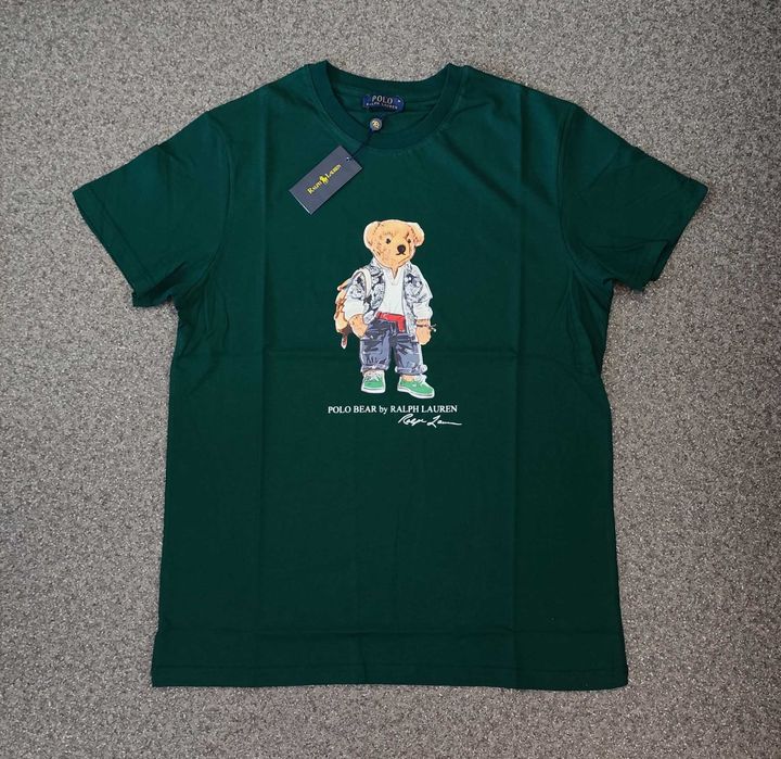 Нова мъжка тениска Ralph Lauren Polo bear фланелка мече лято памук