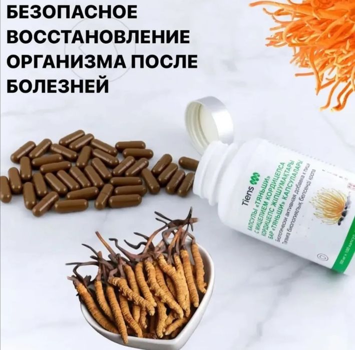 Капсулы Тяньши с мицелием Кордицепса