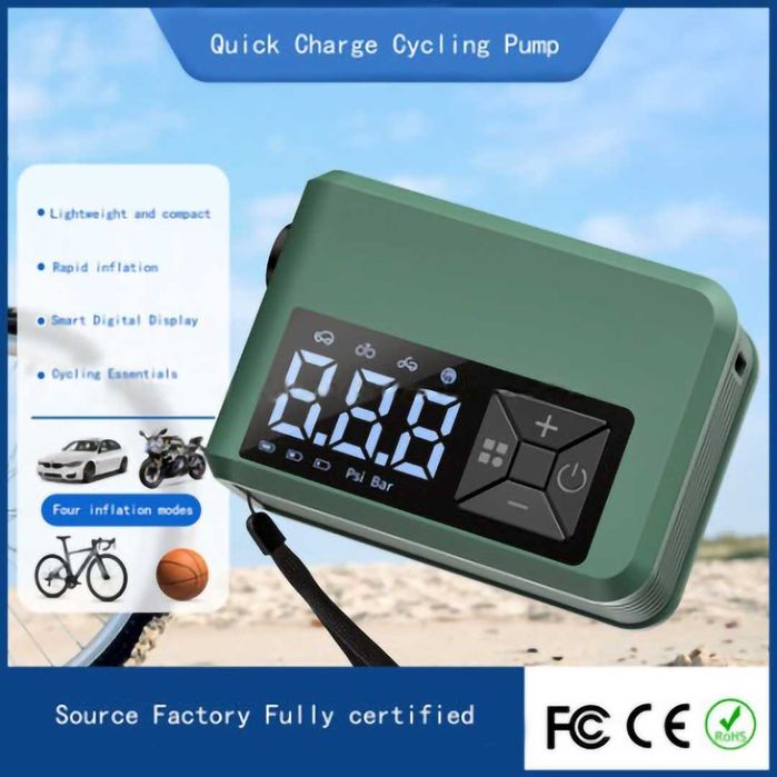 Компактен преносим акумулаторен компресор 150PSI, 580mAh, 150g, TAPE-C
