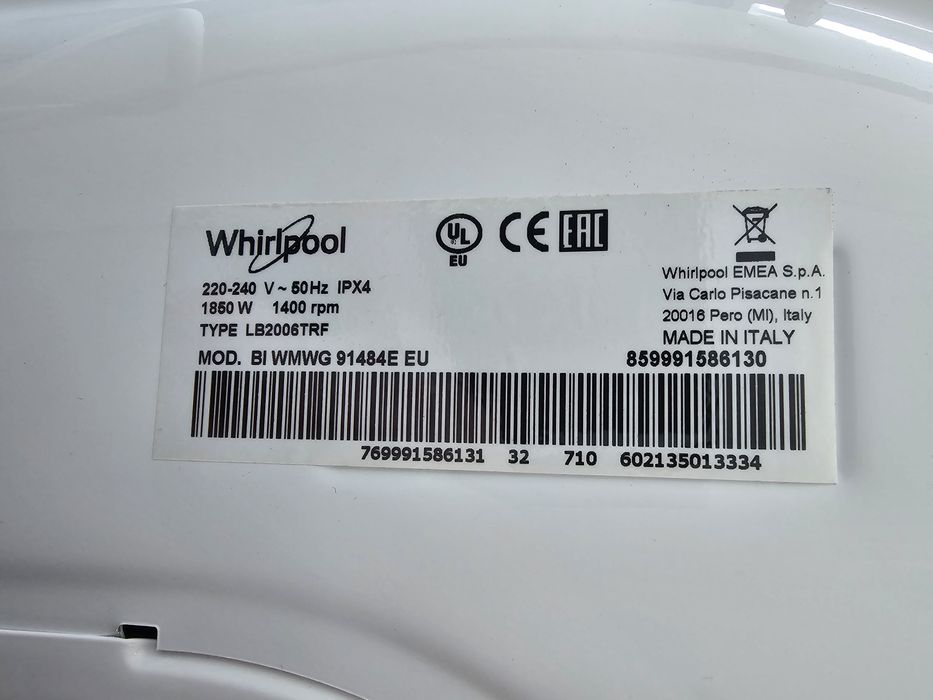 Пералня whirpool bi wmwg 91484e eu