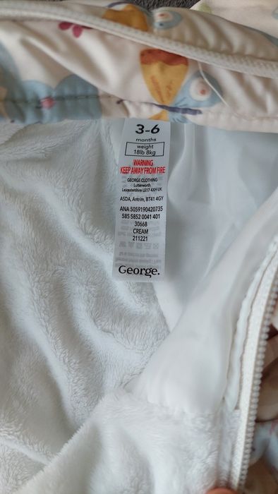 Бебешки космонавт на George 3-6 месеца