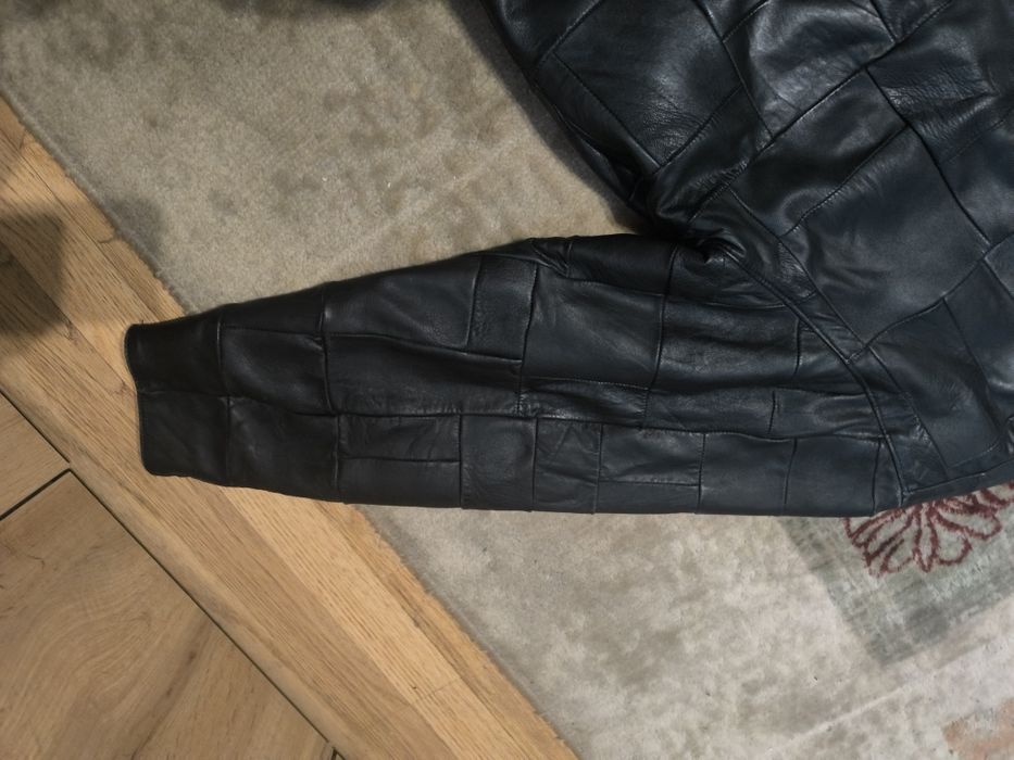Кожено яке черно 2ХЛ