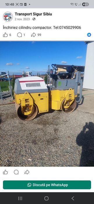 Inchiriez cilindru compactor