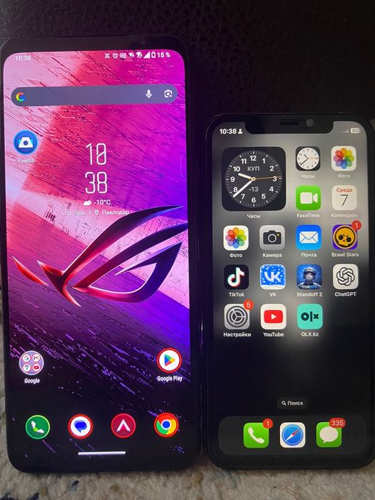 iPhone 11 pro Rog phone 5