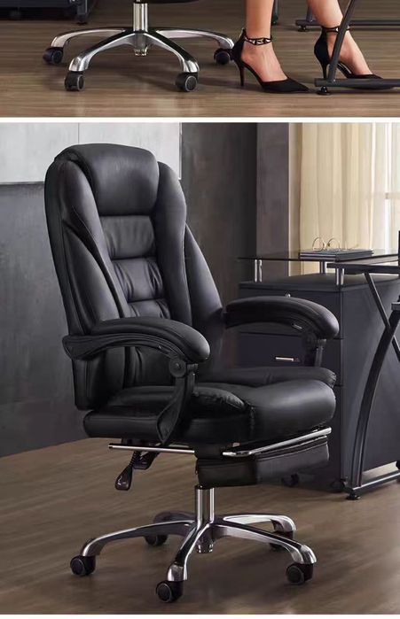 Кресло офисное кожаное