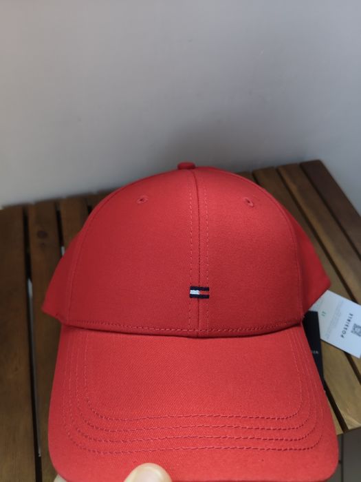 Tommy Hilfiger șapcă roșie unisex cu logo brodat mic mărime universală noua