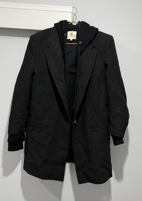 Пиджак обманка с капюшоном