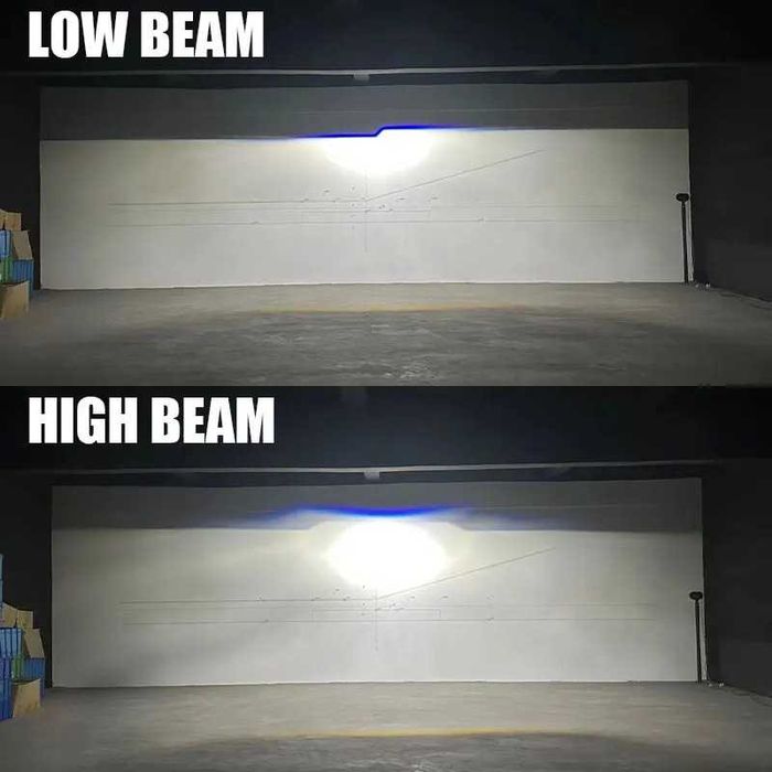 Set 2 Lupe BILED Bi LED 2.5 Inch Faza Scurta Lunga 100W/set, 20.000LM