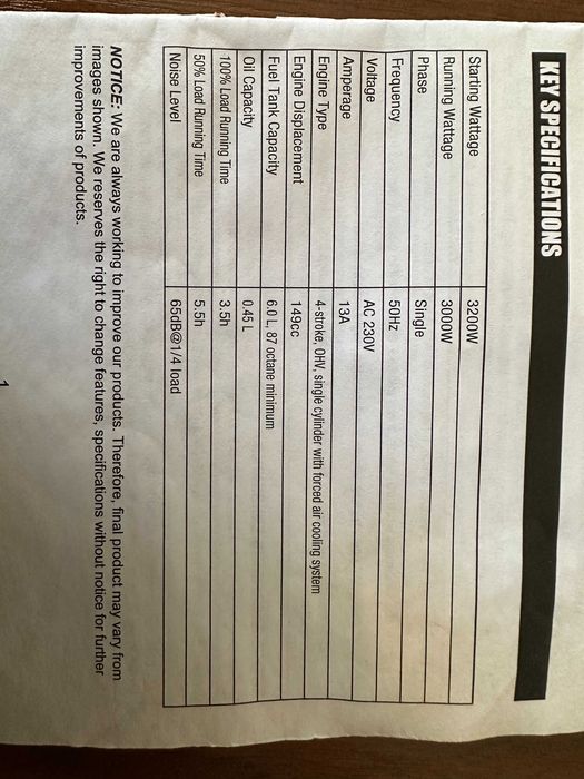 Бензиновый генератор шум изолированный (без шумный)