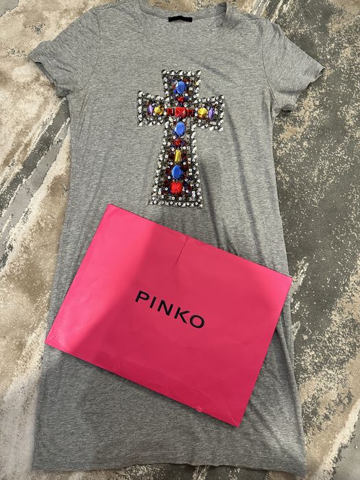Оригинална рокля Pinko, S с камъни и мъниста
