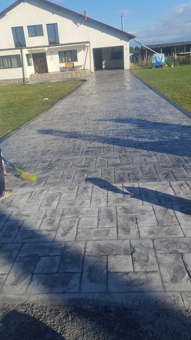 #beton amprentat si elicopterizat# pavaj din beton amprentat