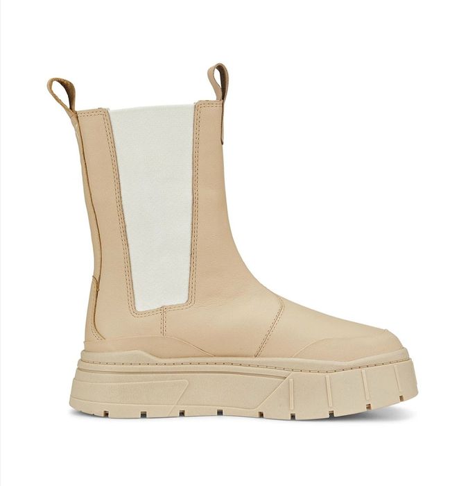 PUMA Кожени ботуши Mayze Stack Chelsea с текстил

Очаквана д