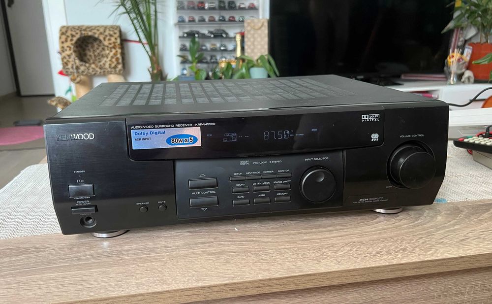 Kenwood KRF-V4550D  Receiver audio-video Dolby Digital 5.1 80W canal