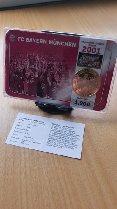 Колекционерски позлатени медали FC Bayern München – Ограничена серия (1900 бр.)