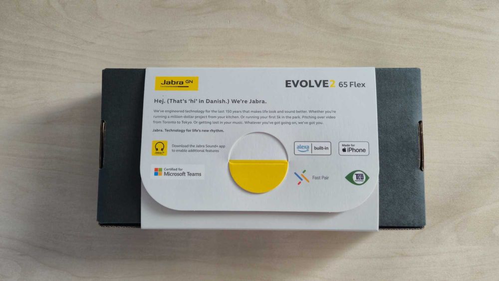 Jabra Evolve2 65 Flex Noi - Căști profesionale wireless, stare impecabilă (ANC, Teams, Wireless)