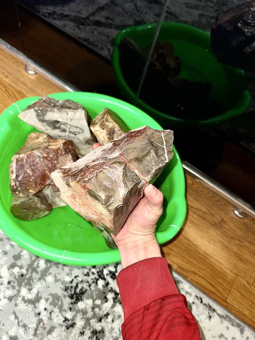 Камни для аквариума отборные, грот пень укрытие для рыбок