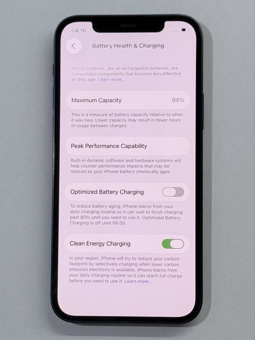 iPhone 12 Blue 128GB 94% battery