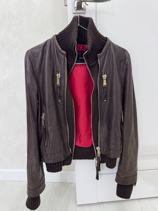 Кожаная куртка DSQUARED